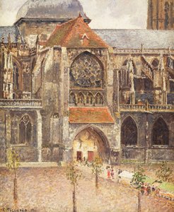 Portal kościoła Saint-Jacques w Dieppe; Portal kościoła Saint-Jaques w Dieppe, 1901 autorstwa Camille Jacob Pissarro