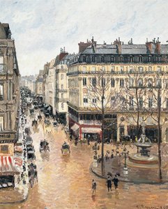 Rue Saint-Honoré w godzinach popołudniowych. Wpływ deszczu, 1897