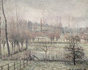 Efekt śniegu w Eragny, 1894 autorstwa Camille Jacob Pissarro