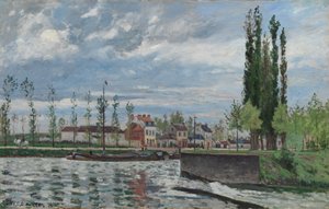 Zamek w Pontoise, 1872. autorstwa Camille Jacob Pissarro