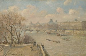 Luwr z Pont Neuf, 1902 autorstwa Camille Jacob Pissarro