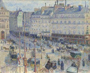Place du Havre, Paryż, 1893 autorstwa Camille Jacob Pissarro