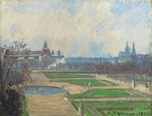 Tuileries i Luwr, 1900 autorstwa Camille Jacob Pissarro