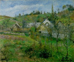 Valhermeil, koło Pontoise, 1880 r. autorstwa Camille Jacob Pissarro