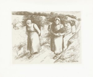 Kobiety noszą pedały Porteuses de fagoty autorstwa Camille Jacob Pissarro