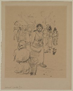 W markecie autorstwa Camille Pissarro