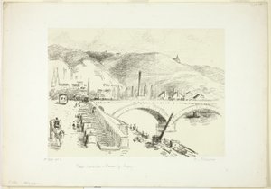 Most w Rouen: Pont Corneille autorstwa Camille Pissarro