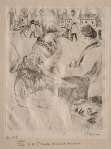 Sprzedawca kasztanów autorstwa Camille Pissarro