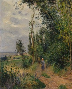 Côte des Grouettes, niedaleko Pontoise, prawdopodobnie 1878. autorstwa Camille Jacob Pissarro