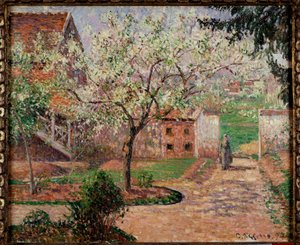 Ogród w Eragny Obraz Camille Pissarro (1830-1903) XIX-wieczna kolekcja prywatna autorstwa Camille Jacob Pissarro