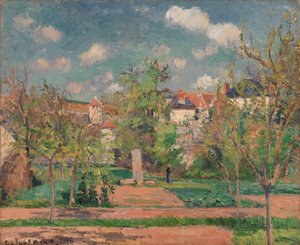 Ogród w pełnym słońcu autorstwa Camille Pissarro