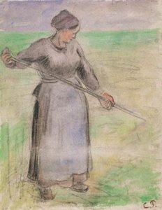 Kosiarz autorstwa Camille Pissarro