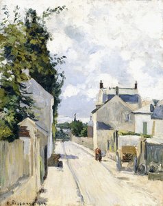 Ulica Ermitażu, Pontoise autorstwa Camille Jacob Pissarro