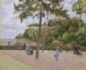 W parku w Pontoise. 1874 autorstwa Camille Jacob Pissarro