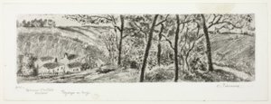 Panorama krajobrazowa autorstwa Camille Pissarro