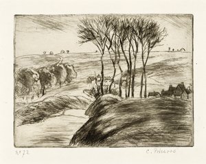 Krajobraz w Osny autorstwa Camille Jacob Pissarro