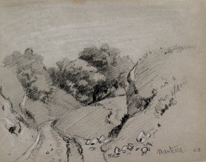 Nanterre, ok. 1860 r autorstwa Camille Pissarro