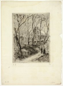 Ścieżka w Pontoise autorstwa Camille Pissarro