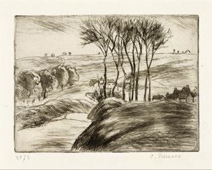 Krajobraz w Osnach autorstwa Camille Pissarro