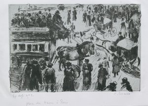 Place du Havre, Paryż, ok. 1897 autorstwa Camille Pissarro