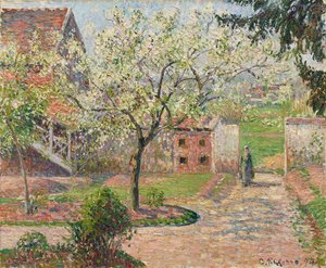 Śliwy w Blossom, Éragny. Dom malarza, 1894.