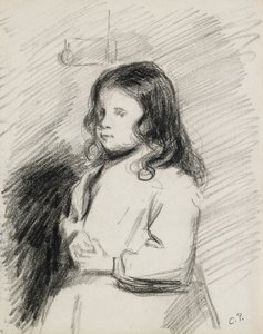 Portret Ludovica-Rodo Pissarro 1878-1952, c1883-1 autorstwa Camille Pissarro