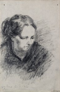 Portret Madame Pissarro, 1882 autorstwa Camille Pissarro