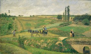 Droga w pobliżu Pontoise ... autorstwa Camille Pissarro