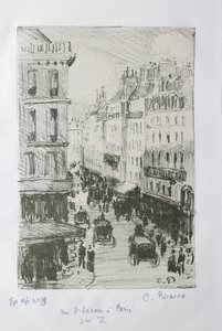 Rue Saint-Lazare, Paryż, 1897 autorstwa Camille Pissarro
