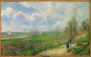 Serre du chou, niedaleko Pontoise (olej na płótnie) autorstwa Camille Pissarro