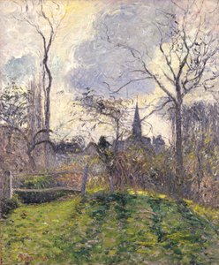 Dzwonnica w Bazincourt autorstwa Camille Pissarro