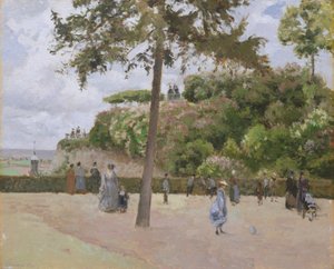 Ogród publiczny w Pontoise, 1874. autorstwa Camille Jacob Pissarro