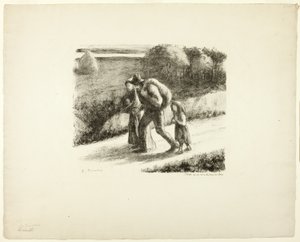 Włóczędzy autorstwa Camille Pissarro