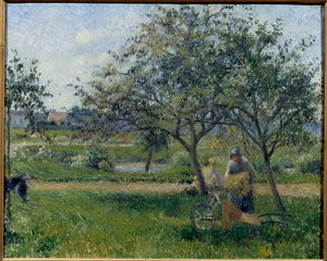 Taczka, sad Obraz Camille Pissarro (1830-1903) ok. 1881 r. Nd. 0,54x0,65 m Paryż, Musee d