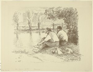 Włóczędzy autorstwa Camille Pissarro