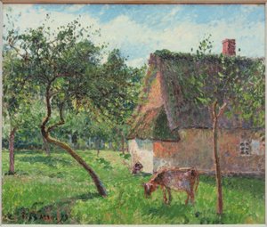 Teren zamknięty w Varengeville autorstwa Camille Pissarro