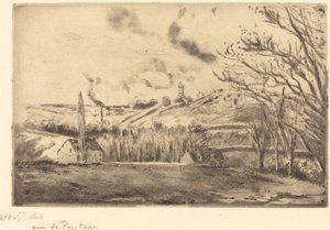 Widok na Pontoise autorstwa Camille Pissarro