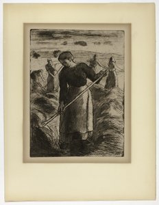 Kobieta Haymaker w Éragny autorstwa Camille Pissarro