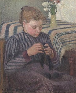Reperowanie kobiety, 1895. autorstwa Camille Pissarro