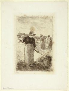 Kobiety podrzucające siano autorstwa Camille Pissarro
