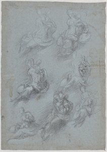 Studia dla Matki Boskiej z Dzieciątkiem (recto) autorstwa Camillo Boccaccino