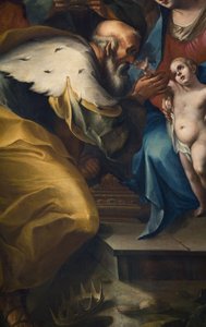 Adoracja Trzech Króli, fragment 3498488 autorstwa Camillo Procaccini