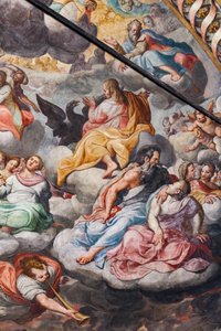 Anioły grające muzykę, fragment Sądu Ostatecznego (fresk)