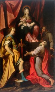 Madonna z Dzieciątkiem i Świętymi Vitale i Hieronimem, dzieło Camillo Procaccini, zakonserwowane w Galerii Estense w Modenie