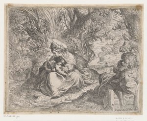 Odpocznij w locie do Egiptu autorstwa Camillo Procaccini