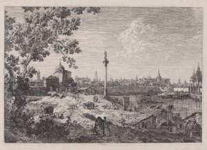Wyimaginowany widok Padwy, z cyklu Weduta (Widoki) autorstwa Canaletto (Giovanni Antonio Canal)