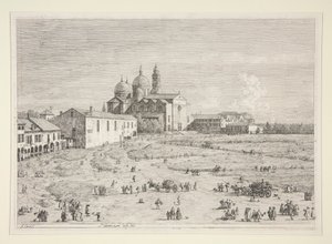 S. Giustina w Pr? della Valle, z serii Vedute (Widoki) autorstwa Canaletto (Giovanni Antonio Canal)