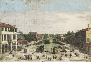 Canaletto Mestre kolorowy autorstwa Canaletto