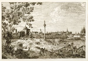 Wyimaginowany widok Padwy autorstwa Canaletto