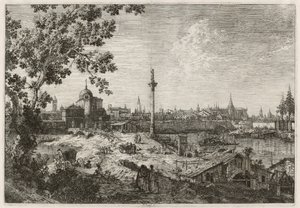 Wyimaginowany widok Padwy autorstwa Canaletto